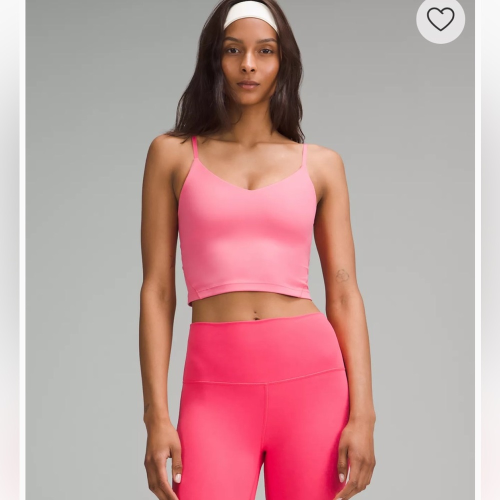 BNWT !! Lululemon Align Cropped Cami Tank Top :: Sakura Pink :: size 6 & 8 - Picture 2 of 8